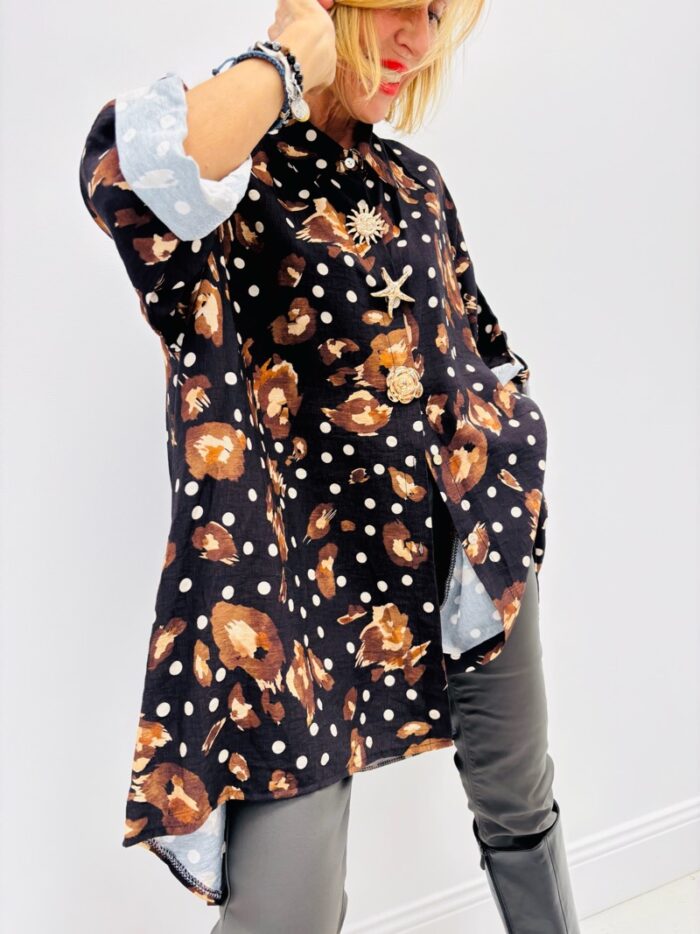 Chemise Imprimée mix pois & motifs – Image 1