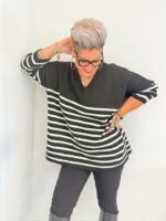 Pull rayé grande taille – Image 4