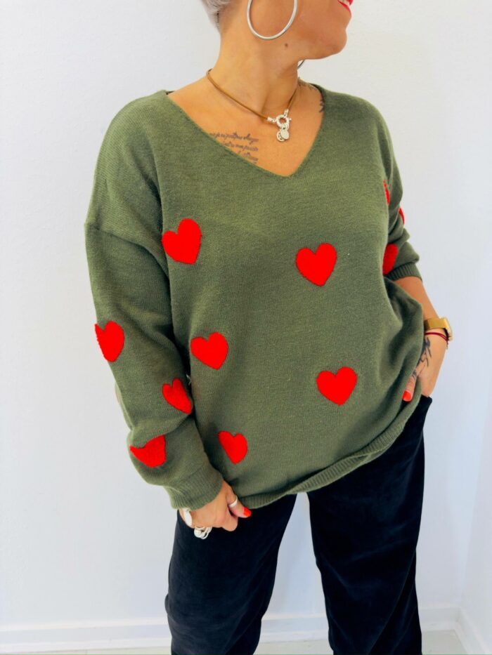 Pull motifs coeurs – Image 1