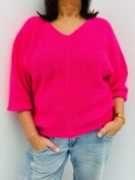 Pull doux col V moelleux oversize