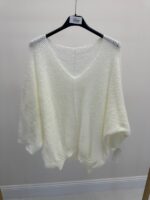 Pull doux col V moelleux oversize – Image 8