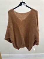 Pull doux col V moelleux oversize – Image 6
