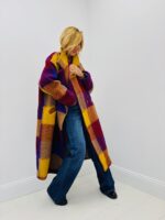 🇮🇹 Manteau Long à Carreaux colorés – Image 3