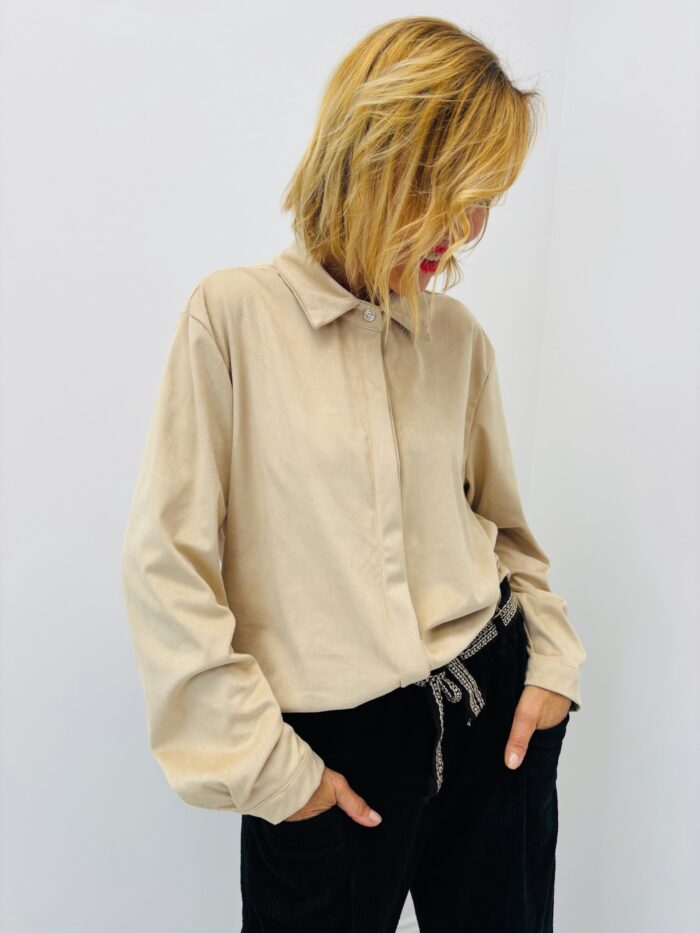 Chemise en Suédine douce – Made in Italy – Image 1