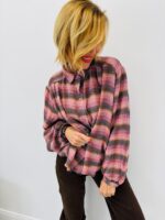 Chemise Carreaux laine-viscose – Esprit cocoon chic – Image 3
