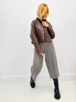 Blouson Simili cuir doublé – Style rétro & chaleur moderne – Image 3