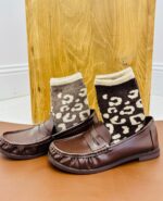 Chaussettes Imprimé Léopard