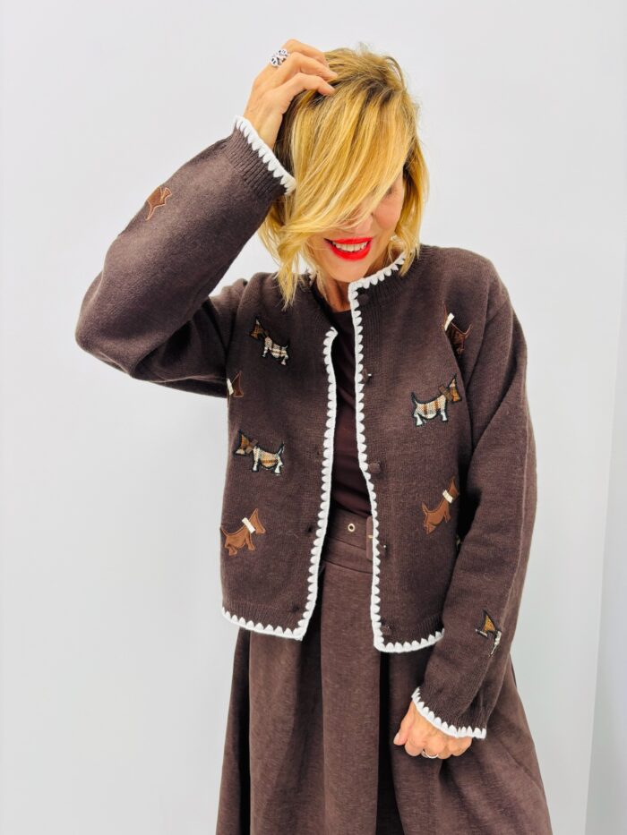 Gilet Brodé Chiens – Image 6