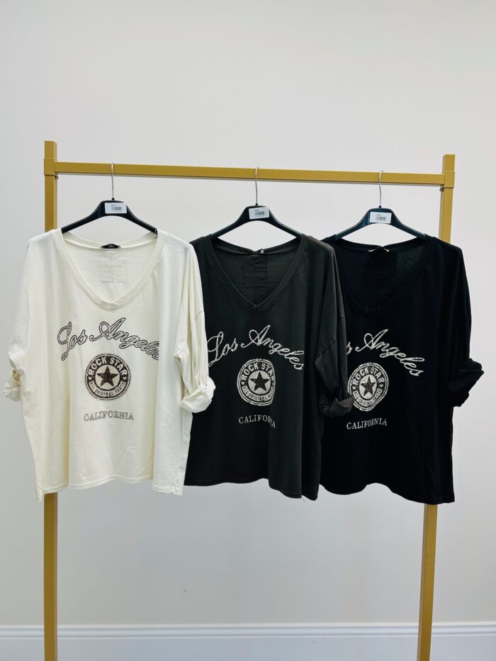 T-shirt Manches Longues Imprimé "Los Angeles" – Image 5