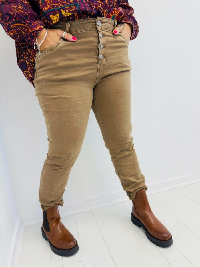 Jean taille haute boutons – Image 1