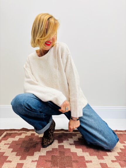 Pull Boutonné Asymétrique