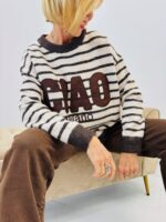 Pull Marinière “CIAO Milano” – Esprit italien & maille cocoon