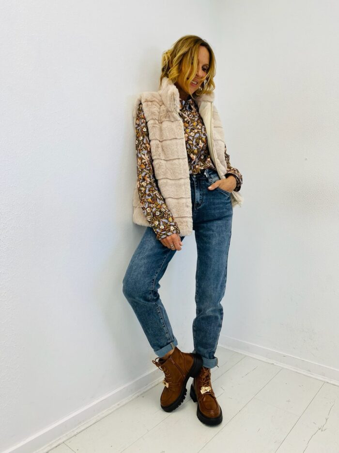Gilet Sans Manches en fausse fourrure – Image 7