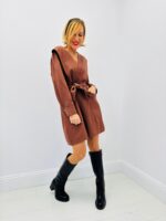 Robe Portefeuille chic à ceinture nouée – élégance française signée JOEY&JOEY – Image 4