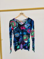 Pull Imprimé Artistique Multicolore – Explosion de couleur et style affirmé – Image 2