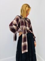 Chemise à Carreaux avec Lavallière – 100 % rayonne – Image 5