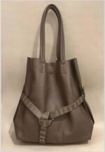 Sac Cabas en Simili cuir avec ceinture œillets – Image 4