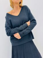 Pull Boutonné dos ou devant – Élégance réversible signée VALENTYNE – Image 4