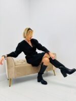 Robe Portefeuille chic à ceinture nouée – élégance française signée JOEY&JOEY – Image 6