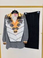 Chemise Imprimée Géométrique – Esprit chic et graphique LM LULU – Image 2