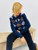 Pull Viscose « Burlington » – Motif losanges chic – Image 3