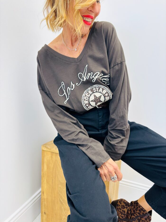 T-shirt Manches Longues Imprimé "Los Angeles" – Image 4