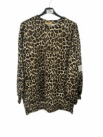 Sweat imprimé léopard grande taille – Image 3