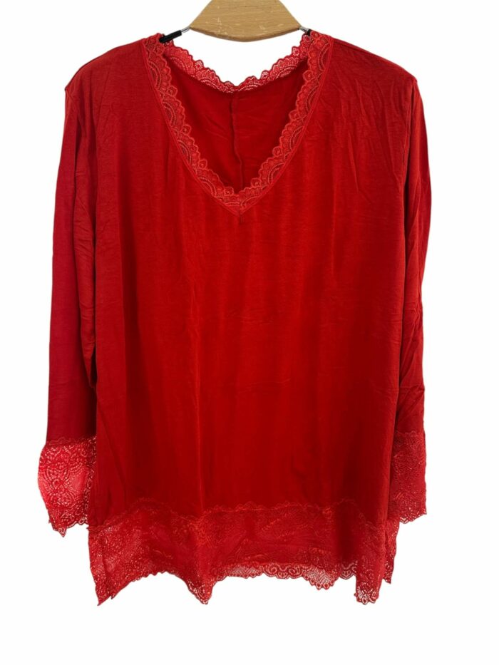 Sous pull dentelles uni – Image 3