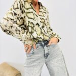 Chemise Motif Python – Fluide, Mode & 75% Viscose