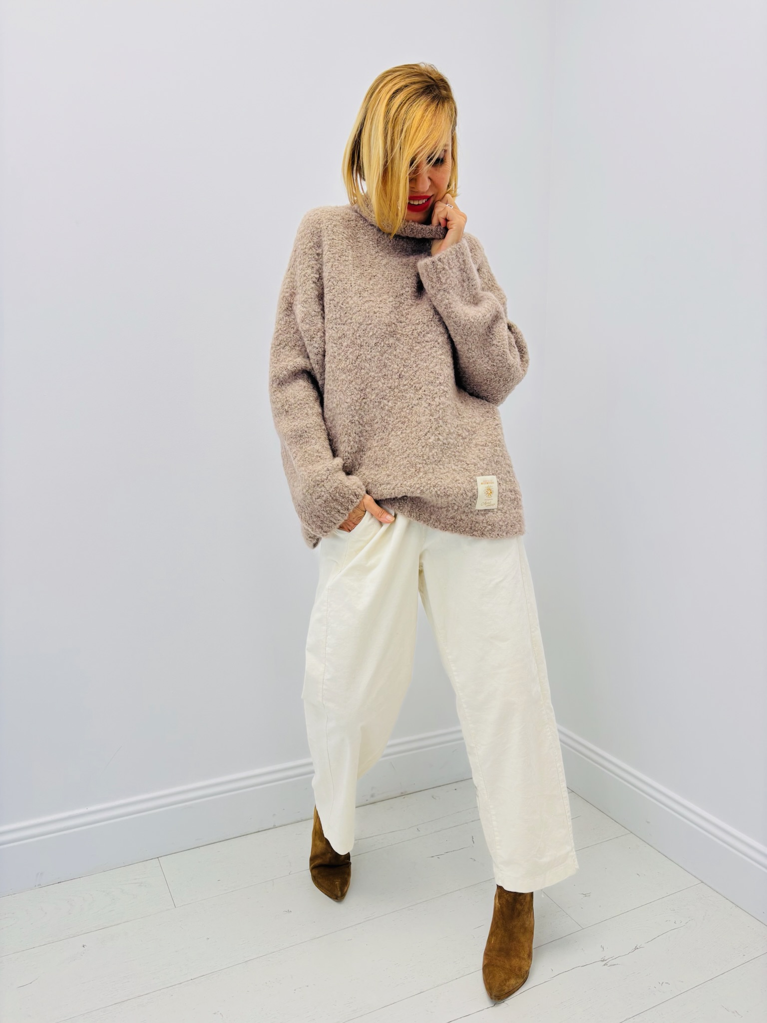 64CD5CE1-D1C0-4D56-8A98-958273F67FA7 Pull Col montant – Kid mohair & laine – Image 6