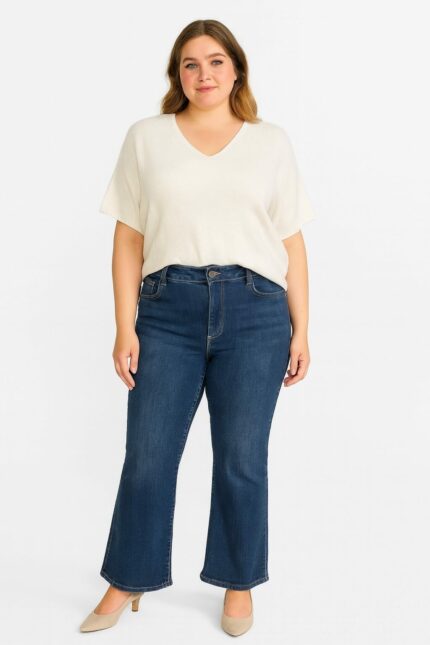 Jean coupe évasée denim strech