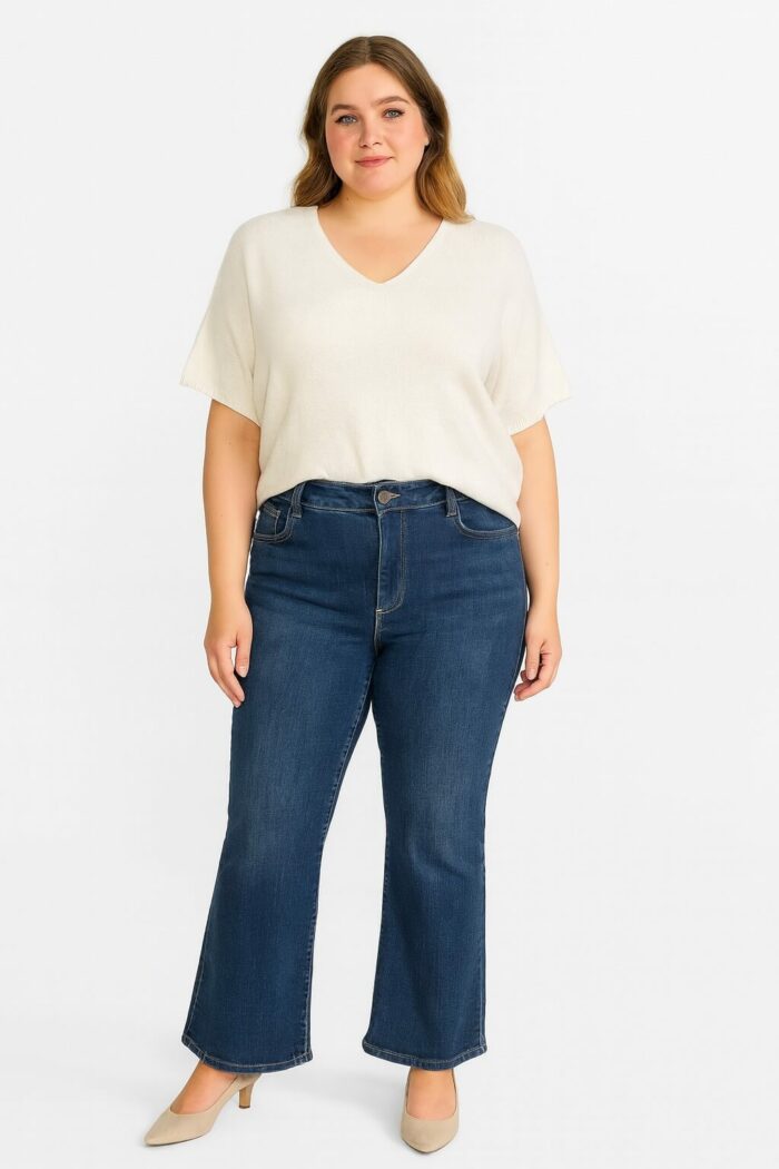 Jean coupe évasée denim strech – Image 1