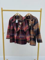 Manteau à Carreaux – Esprit british revisité 🇮🇹 – Image 2