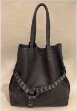 Sac Cabas en Simili cuir avec ceinture œillets – Image 5