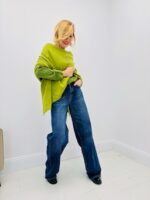 Poncho doux asymétrique – Style italien en maille viscose Marque Valentyne – Image 6