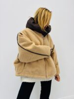 Doudoune Doublée Sherpa – Capuche amovible et coupe oversize – Image 4