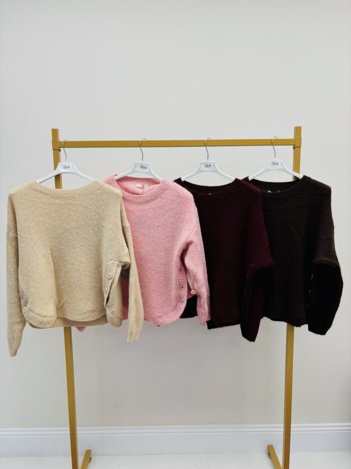 Pull en Laine et Kid mohair – Détails boutons & douceur italienne – Image 2