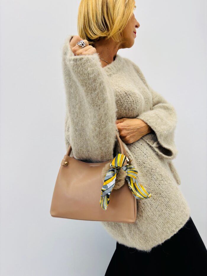 Sac avec Pompon & Foulard – Image 1