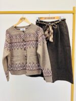 Gilet Jacquard en laine mélangée – Esprit alpin chic – Image 2