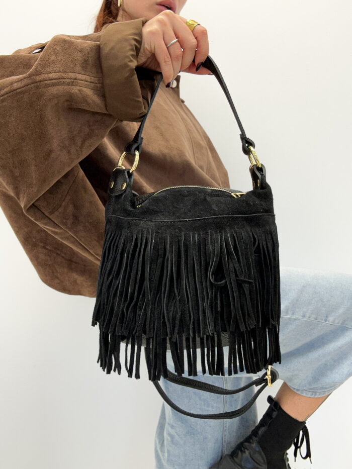 Sac en Cuir à franges – Modèle bohème chic (Copie) – Image 1