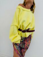 Pull Oversize Alpaga à Emmanchures Tombantes