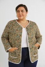 Veste matelassée grande taille imprimée – Image 6