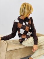 Pull Viscose « Burlington » – Motif losanges chic