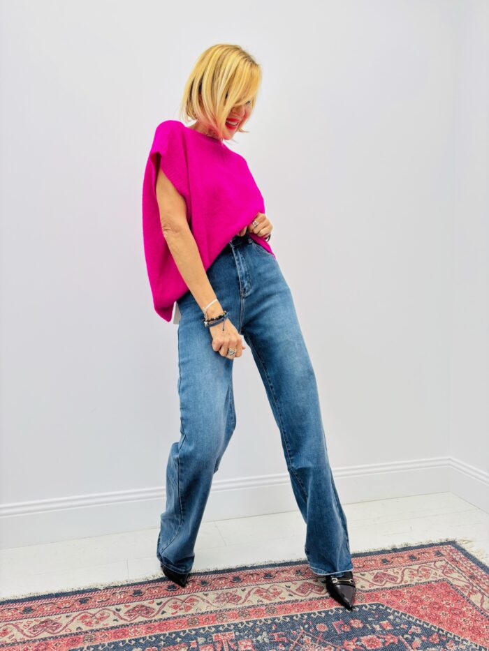 Jean Regular – Délavage bleu moyen – Image 3