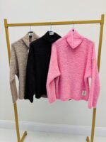 Pull Col montant – Kid mohair & laine – Image 2