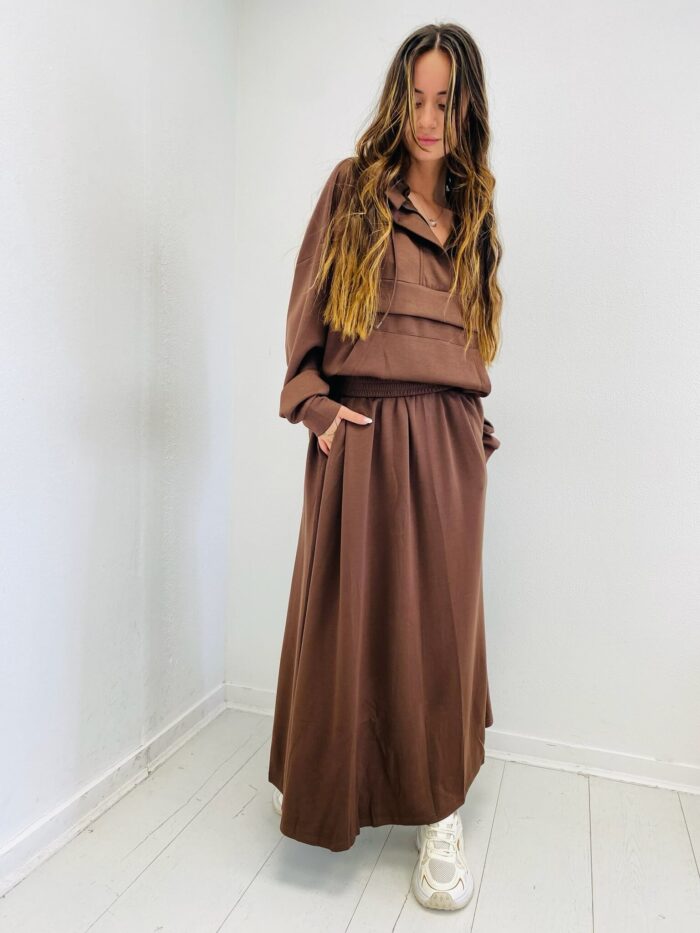 Jupe Fluide en viscose à taille élastiquée – Image 3