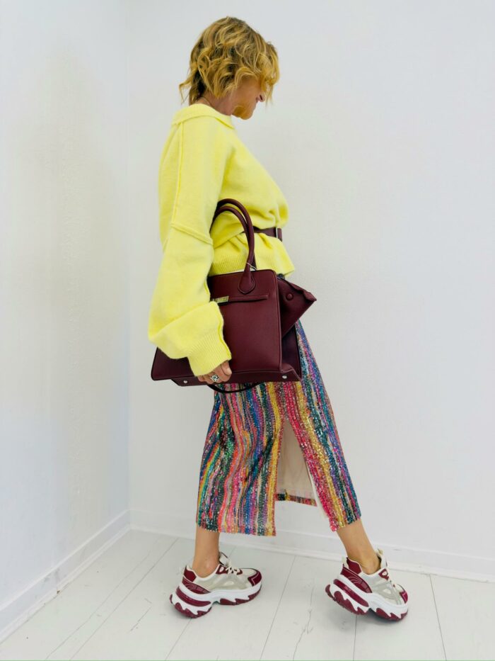 Pull Oversize Alpaga à Emmanchures Tombantes – Image 2