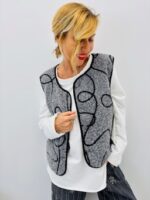 Gilet Fantaisie Effet Laine bouillie – Made in Italy