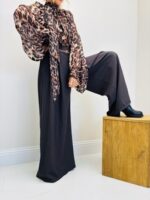 Pantalon Large à pinces avec ceinture – Élégance italienne – Image 6