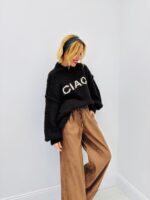 Pull “CIAO!” en Maille effet popcorn – Esprit italien et douceur cocoon – Image 5